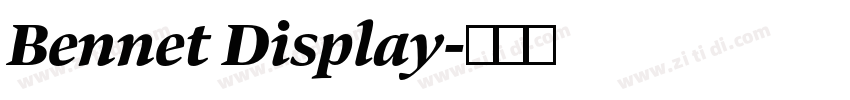 Bennet Display字体转换